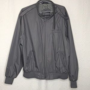 Members Only Original Iconic Racer Long Sleeve Jacket Dark Grey Size XL RN28593